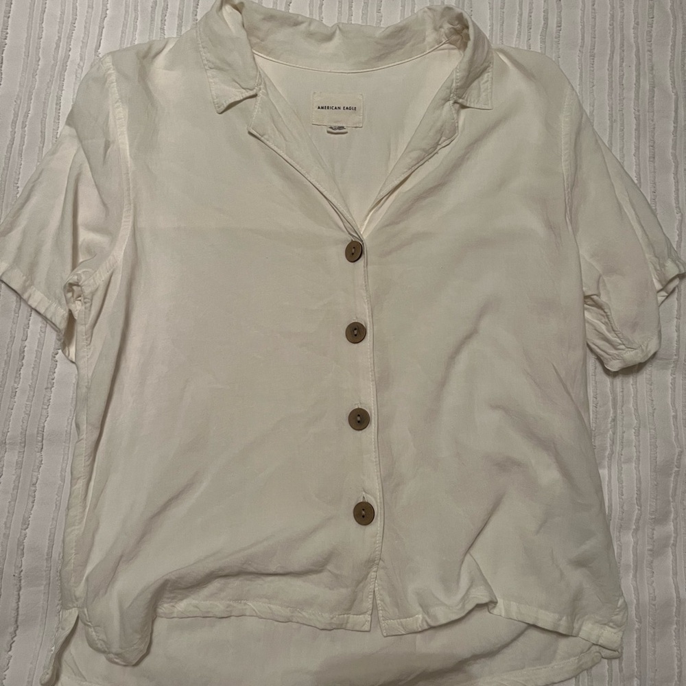 White American eagle collar shirt xsmall